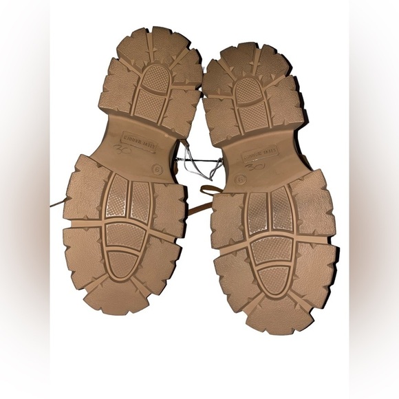 Steve Madden Tanker-P Combat & Lace Up Ankle Utilitarian Tan Boots Women‎ 9M - Picture 5 of 7